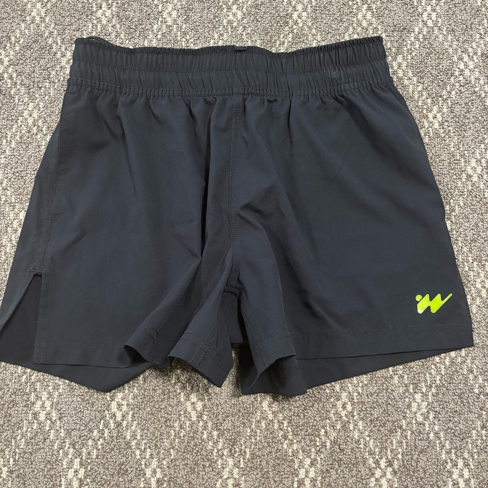 Without Walls Anthropologie split side shorts mens SM black Athletic 4” Inseam